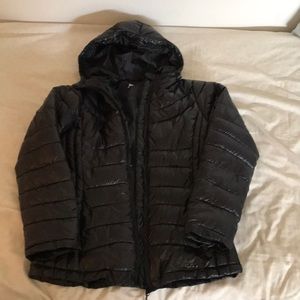 Black Fila puffy jacket
